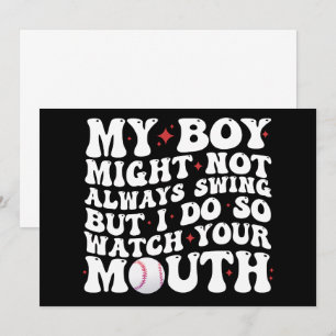 Convite Meu Menino Pode Não Balançar Sempre Mas Eu Balanço