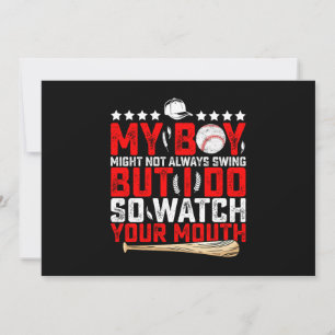 Convite Meu Menino Pode Não Sempre Rebater Mas Eu Rebato E