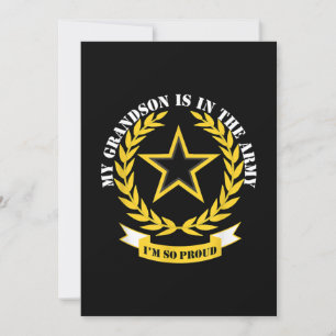 Convite Meu neto está no presente do exército