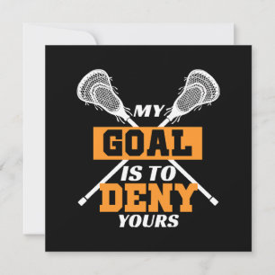 Convite Meu Objetivo É Negar O Seu Lacrosse