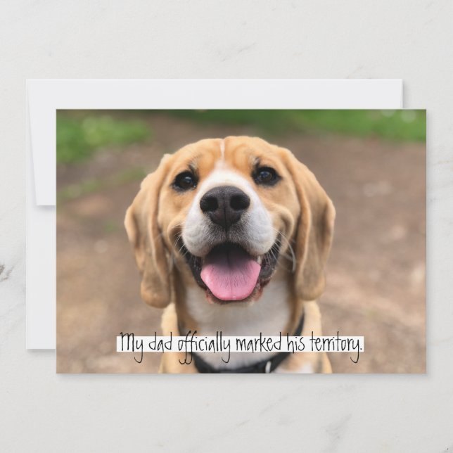 Convite Meu pai marcou oficialmente seu território (Frente)