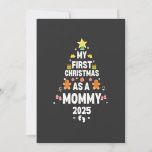 Convite Meu Primeiro Natal como Mamãe 2025 Natal