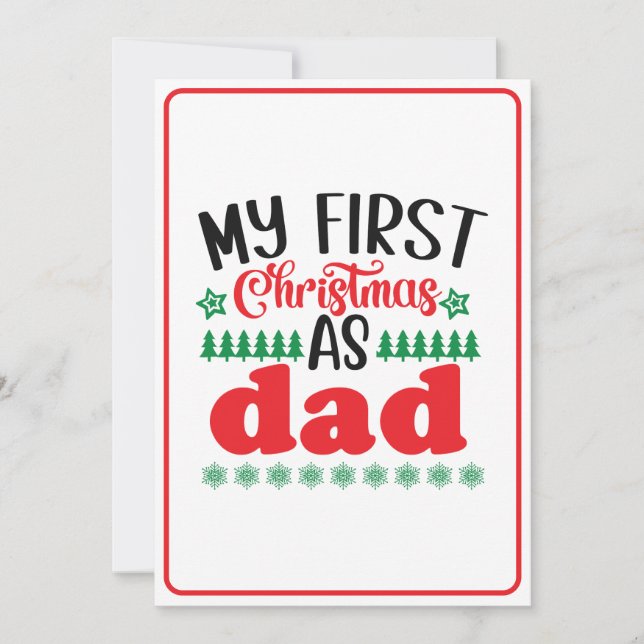Convite Meu Primeiro Natal como Pai (Frente)