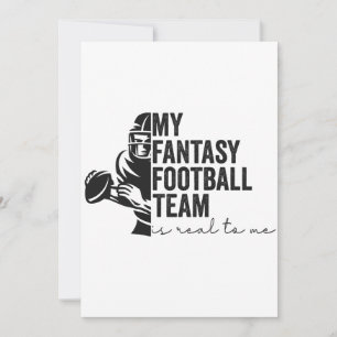 Convite Meu Time de Futebol Fantasia é Real Para mim Prese