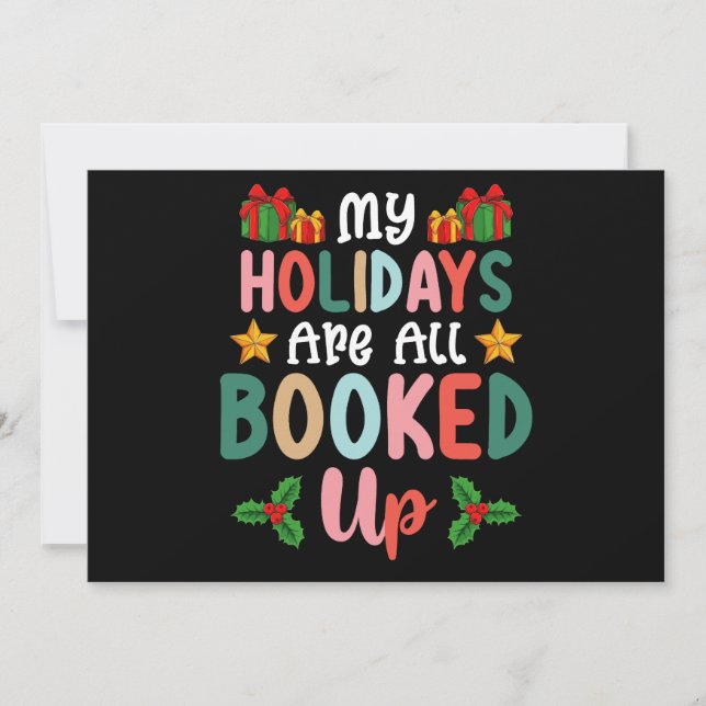 Convite Meus Feriados Estão Todos Feriados De Natal (Frente)