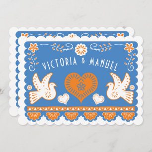 Convite Mexicano De Papel Picado