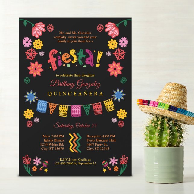 Convite Mexicano Fiesta Quinceañera (Criador carregado)