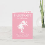 Convite Mexico 21ST Birthday Pink Passport<br><div class="desc">A fun 21ST Birthday Gift Surprise! Do you need a fun way to give a trip as a gift! Send a passport with all the information. I've included two photos I took on a vacation I had so you can keep those photos or add your own. COLORS WILL BE PRINTED...</div>