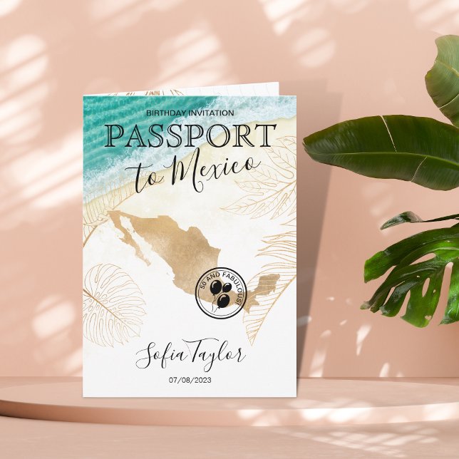 Convite México 50 e Fabuloso Mapa de Passaportes de Aniver (Criador carregado)