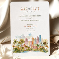 MIAMI Beach Waterfront Elegance Save-the-Date