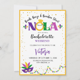 CONVITE MIÇANGA, BOOZE E BOURBON STREET NOLA BACHELORETTE