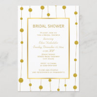 Miçanga de ouro, chá de panela de casamento modern