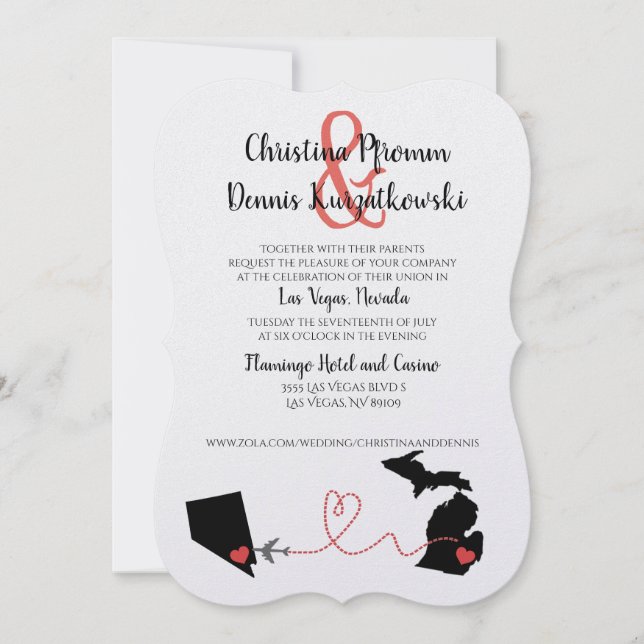Convite Michigan para Las Vegas (Frente)