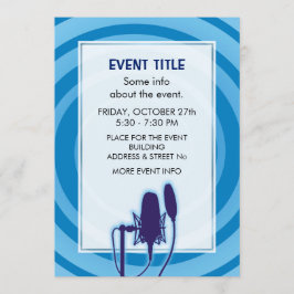 Convite Microfone Studio