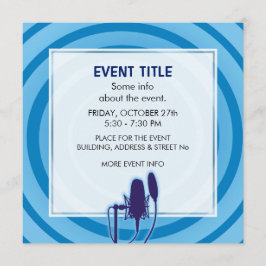 Convite Microfone Studio