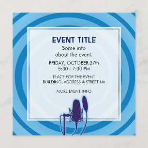 Convite Microfone Studio