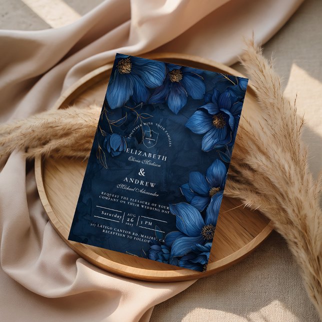 Convite Midnight Copper Garden Wedding (Criador carregado)