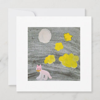 Convite Midnight Kitty Adventure_Invitation Card