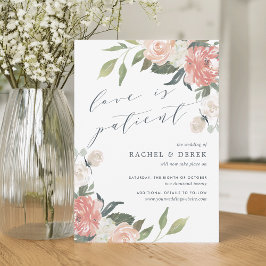 Convite Midverão | Adiamento de Casamento Floral de Waterc