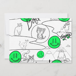 Convite Mikitiez meow feira de gatos de verão