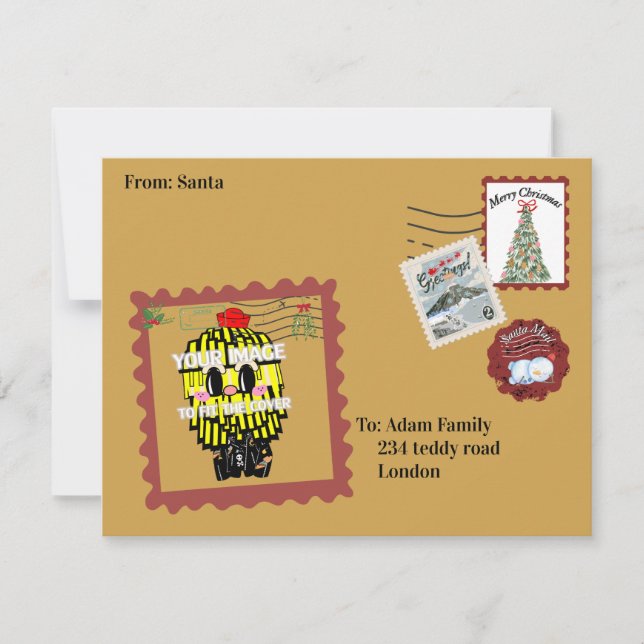 Convite Mikitiez northpole expressmail stamp collection (Frente)