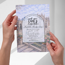 Convite Milan Italian Themed Bridal Shower
