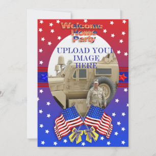 Convite militar home bem-vindo