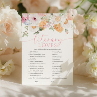 Convite Millie Literary Loves Game