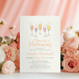 Convite Mimosas Matrimony Chá de panela