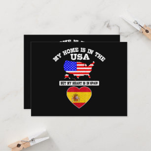 Convite Minha Casa Está Nos EUA Meu Coração Está Na Espanh