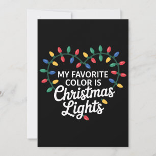 Convite Minha Cor Favorita É Luzes De Natal Coração Xmas