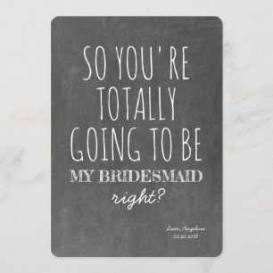 Convite Minha Engraçada Proposta Da Bridesmaid