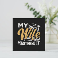 Minha Esposa Dominou o Suporte de Mestre de Gradua