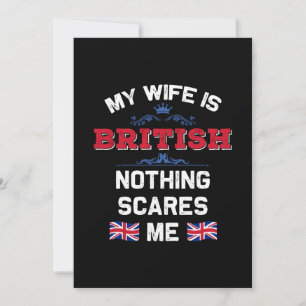 Convite Minha esposa é a Monarquia Britânica do Reino Unid