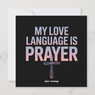 Convite Minha Linguagem De Amor É Oração Jesus Design Cris
