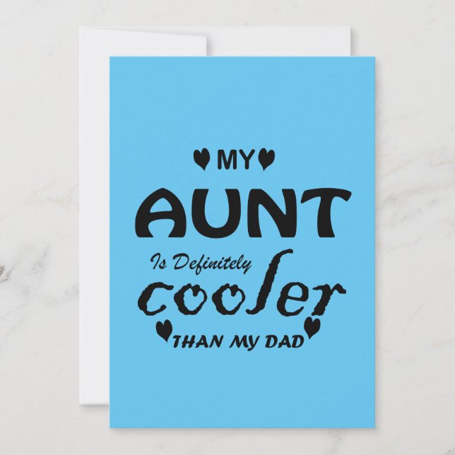 Convite minha tia é definitivamente mais legal que meu pai (Frente)