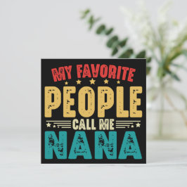 Convite Minhas Pessoas Favoritas Me Chamam de Nana no Dia