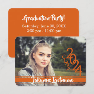 Convite Mini Classe de Laranja de Foto 2024