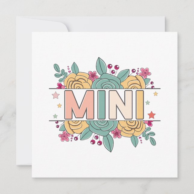 Convite Mini Flor (Frente)