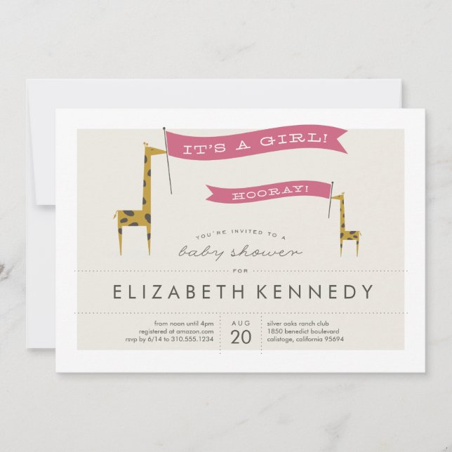 Convite Mini Girafas (Frente)