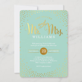 Convite Mini mancha de ouro MODERNA NA MODA WEDDING