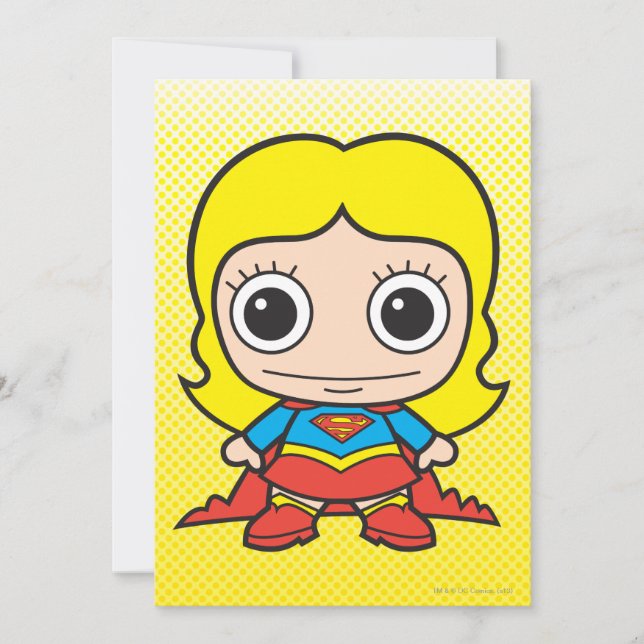 Convite Mini Supergirl (Frente)