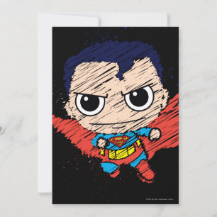Convite Mini Superman Sketch