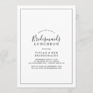 Convite Mínima Bridesmaids Luncheon