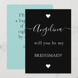 Convite Mínima Chic Você Será Minha Proposta Da Bridesm