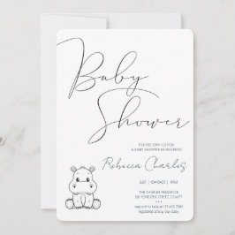 Convite Minimal Baby Shower 