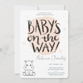 Convite Minimal Baby Shower 
