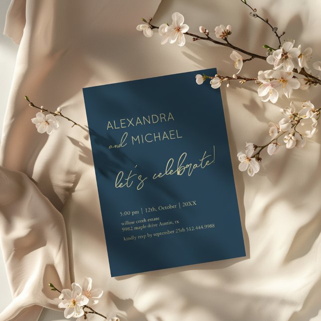 Convite Minimal dark Elegant Engagement Typography (Criador carregado)