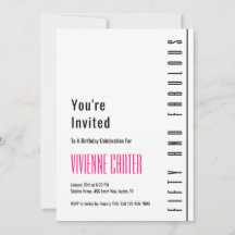 Minimal Fifty and Fabulous 50th Birthday Party