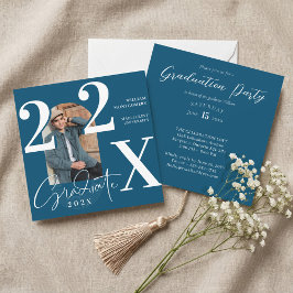 Convite Minimal Modern Bold Graduation Year Arch Photo